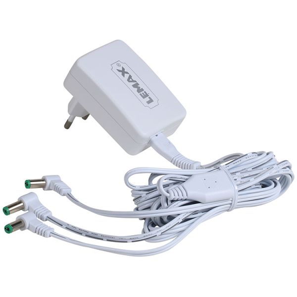 Lemax Witte Power Adaptor adapter 4.5 volt Wit met 3-output/aansluitingen voor  - 