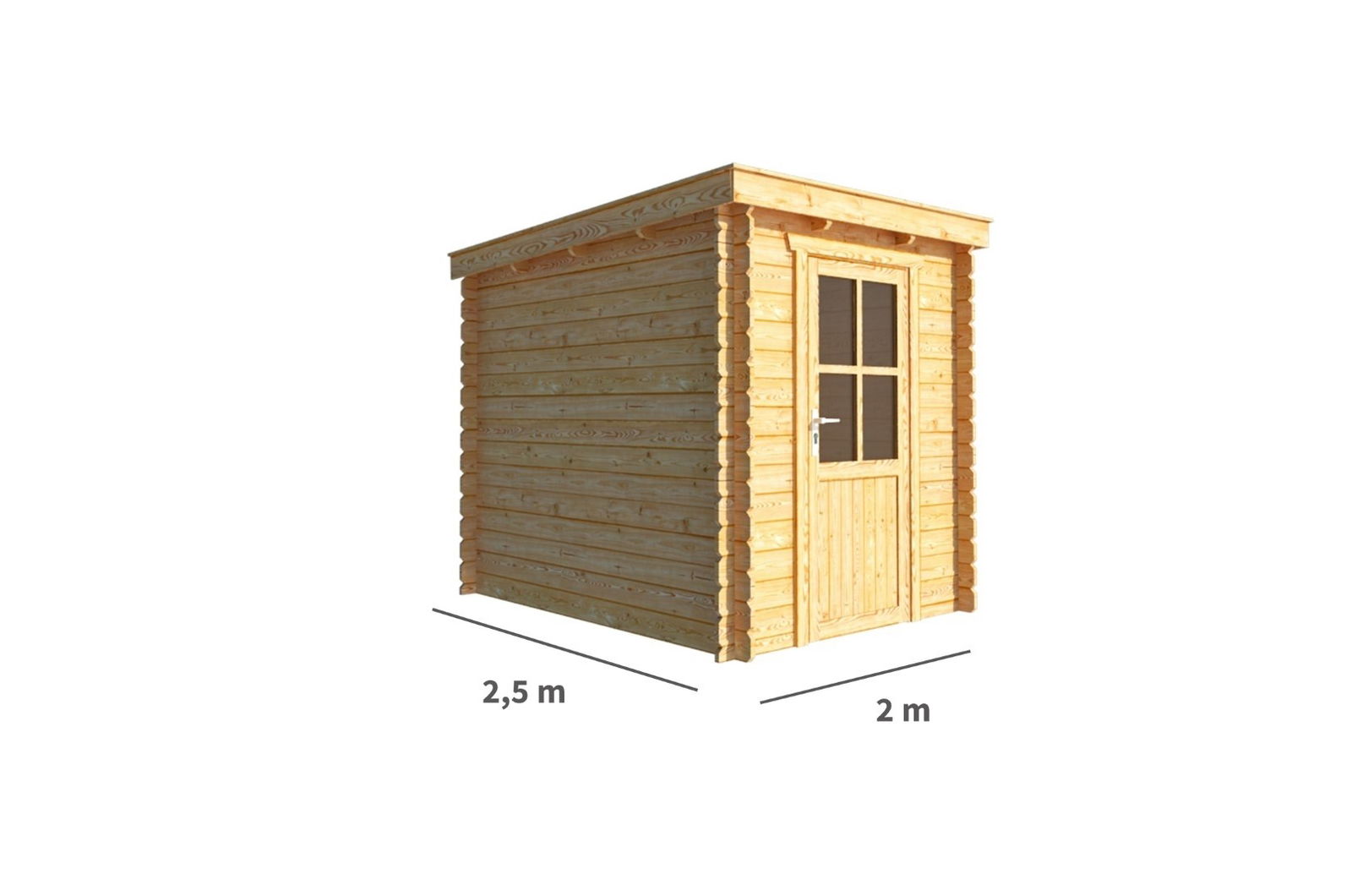 Tuinhuisje Blokhut Els 200 cm bij 250 cm diep Lessenaarsdak Warentuin Collection