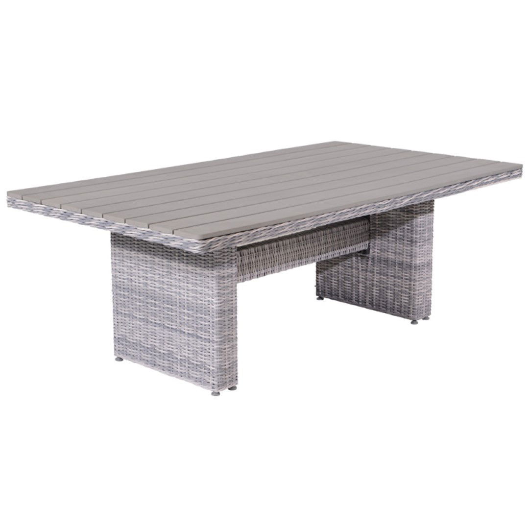 Tennessee L D tafel 180x100 cloudy Grijs Garden Impressions