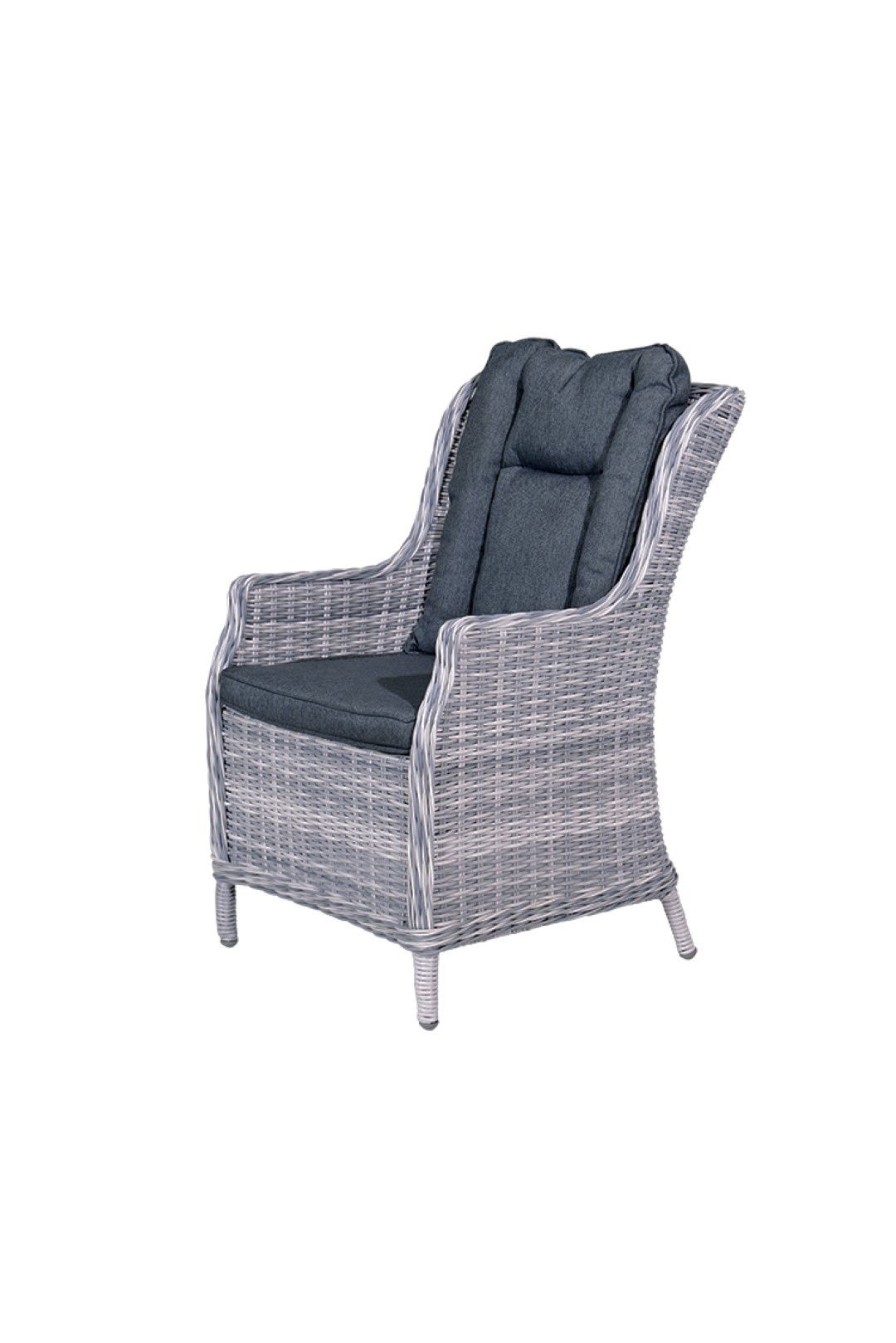 Osborne dining fauteuil cloudy grey 5 mm reflex black Garden Impressions