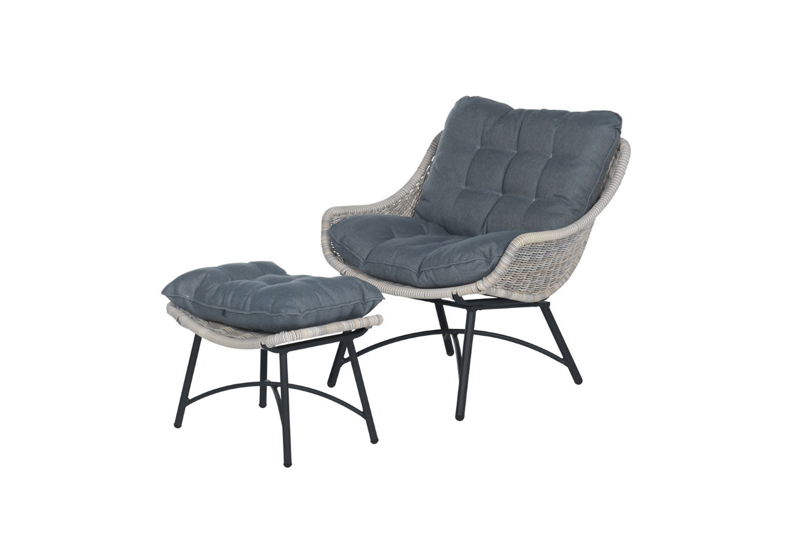 Garden impressions Logan fauteuil met voetenbank - 