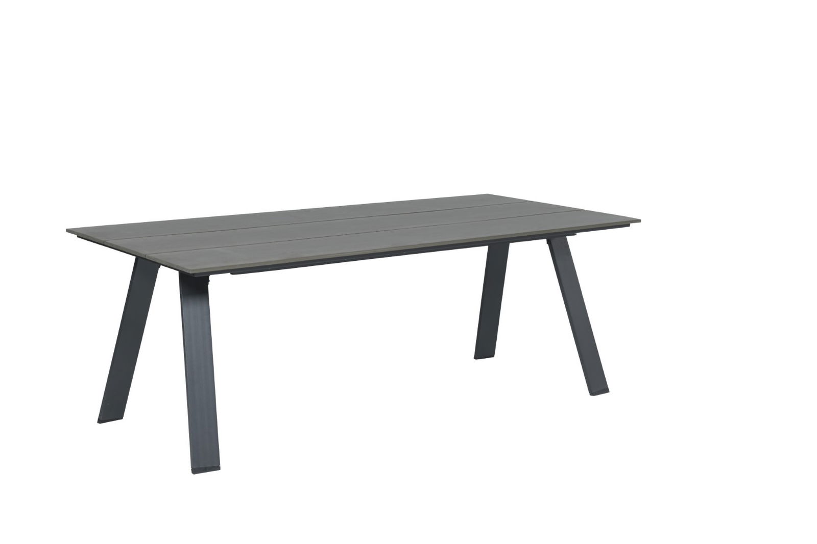 Nevada dining tafel 240x100 carbon black vint. wood plw. Garden Impressions