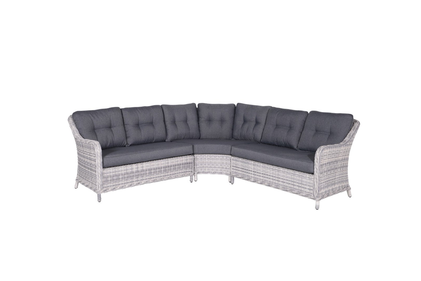 Milwaukee lounge-dining hoek set cloudy grey L237 x B237 x H85 cm Garden Impressions - Garden impres