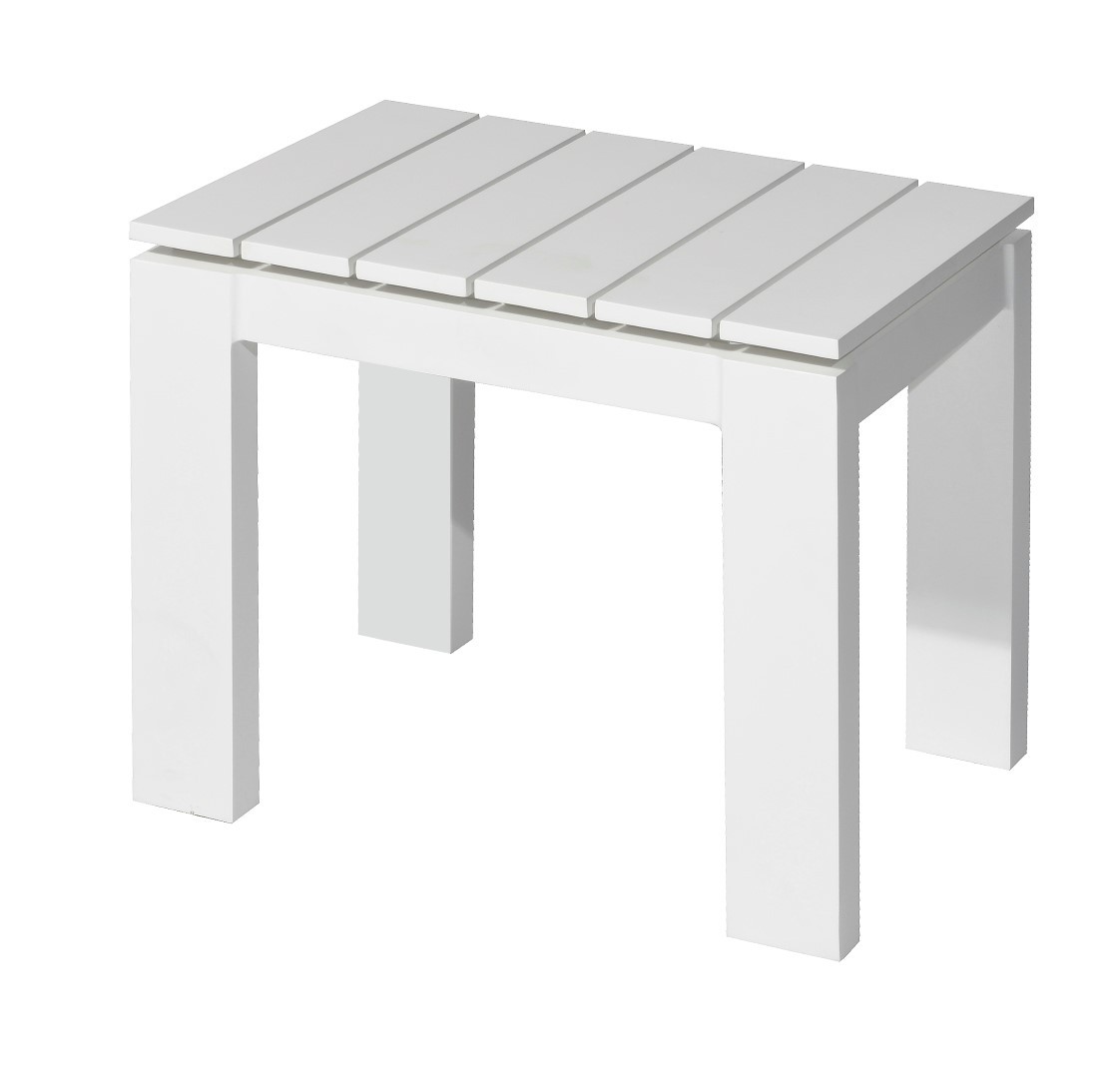 Morris side table 50x40 cm alu white Max Luuk