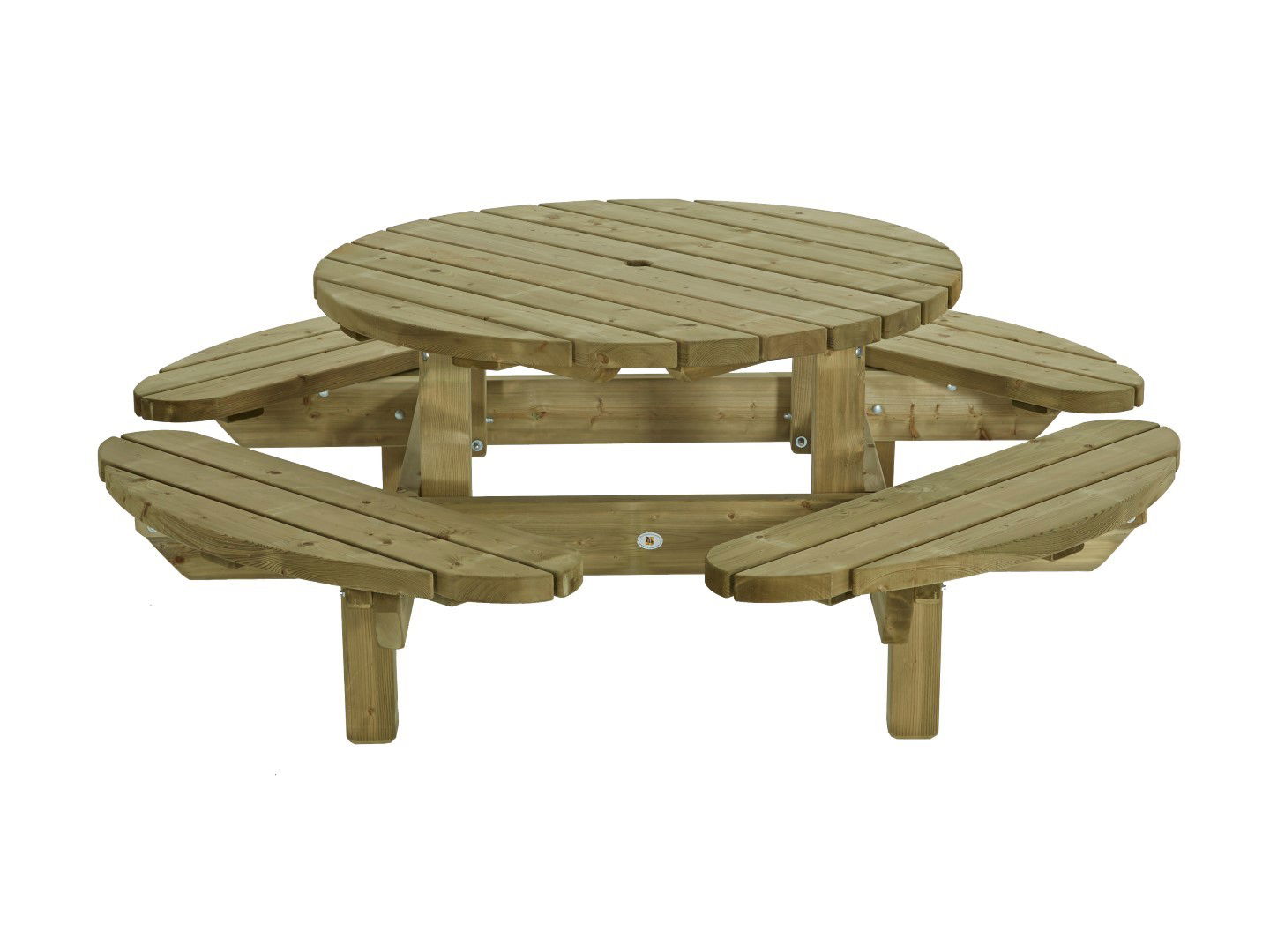 Picknicktafel rond 210 Talen Buitenmeubelen