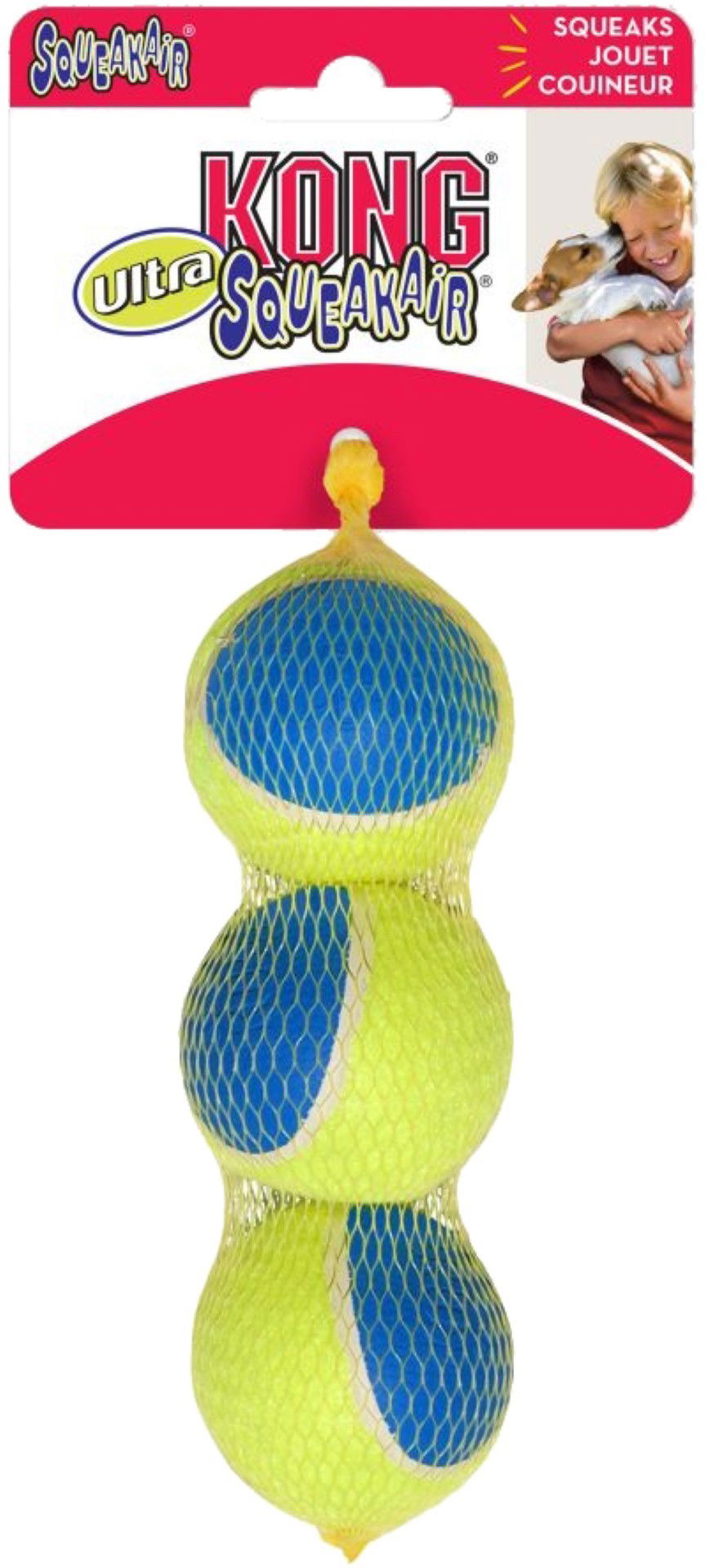 KONG hond net a 3 Ultra Squeakair ball medium Kong