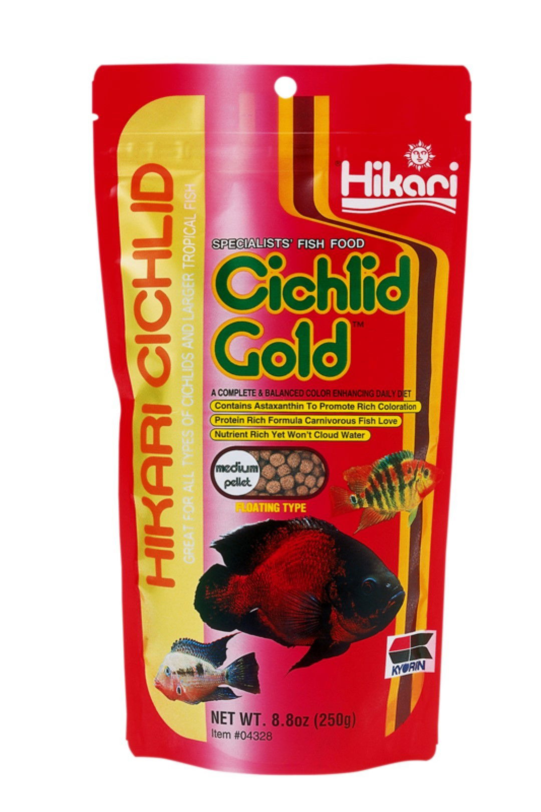 Cichlid gold medium 250 gr Hikari