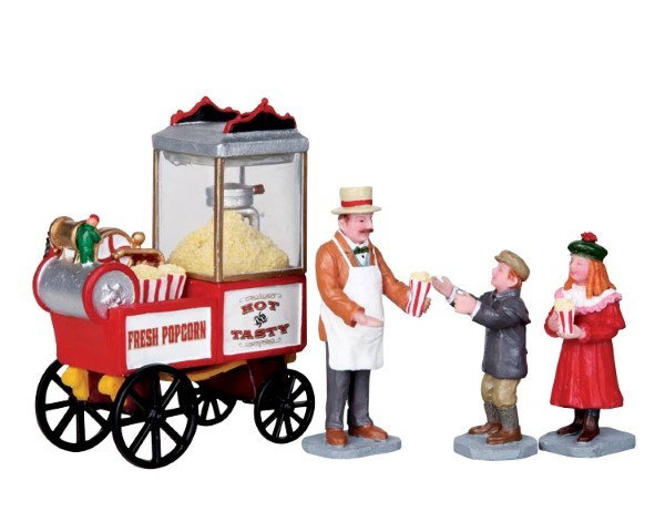 Weihnachtsfigur Popcorn seller