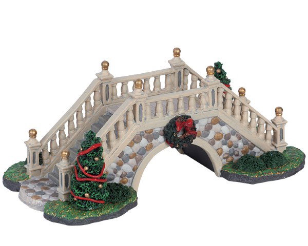 Weihnachtsfigur Park footbridge