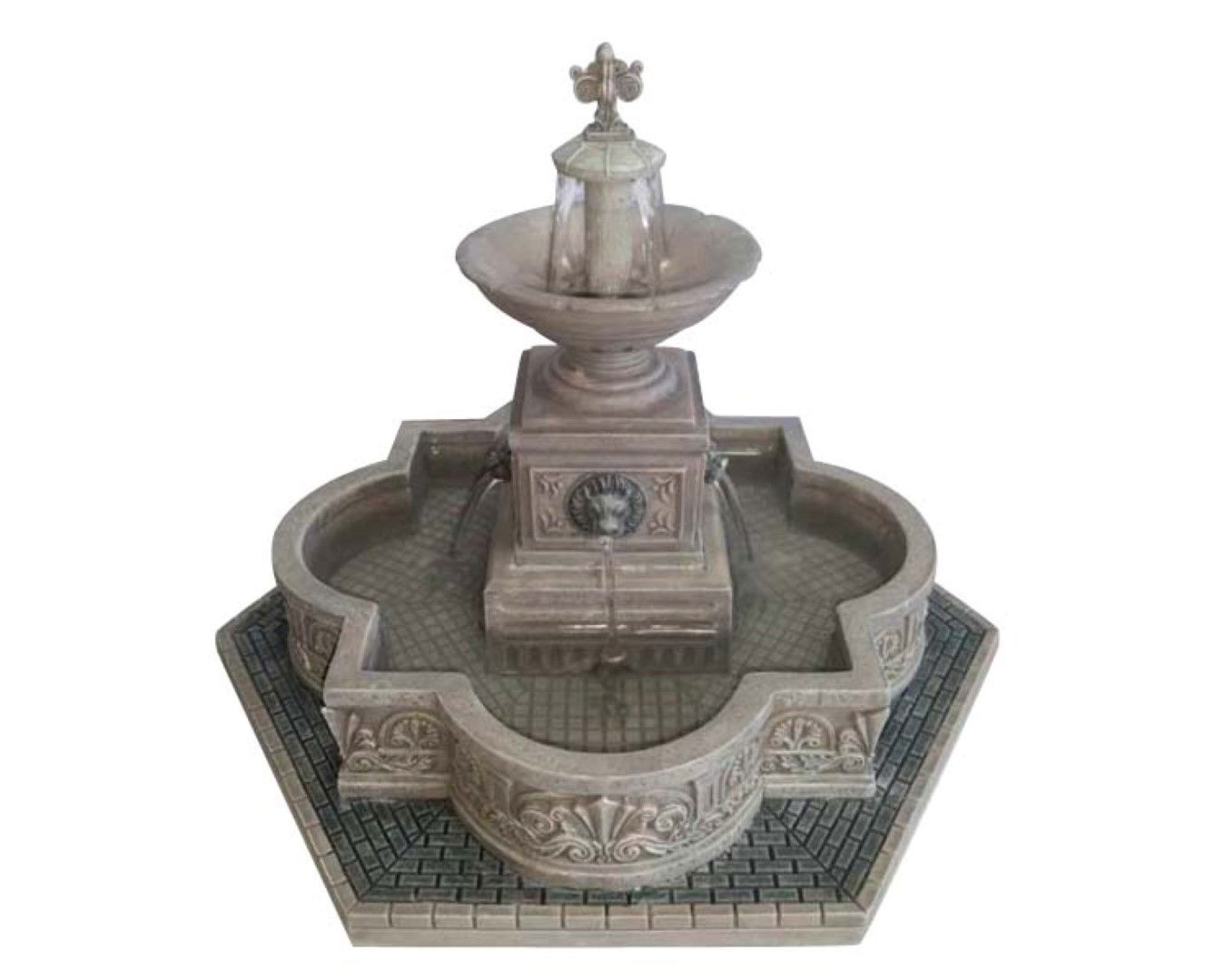Lemax Modular plaza-fountain with 4.5v adaptor - 