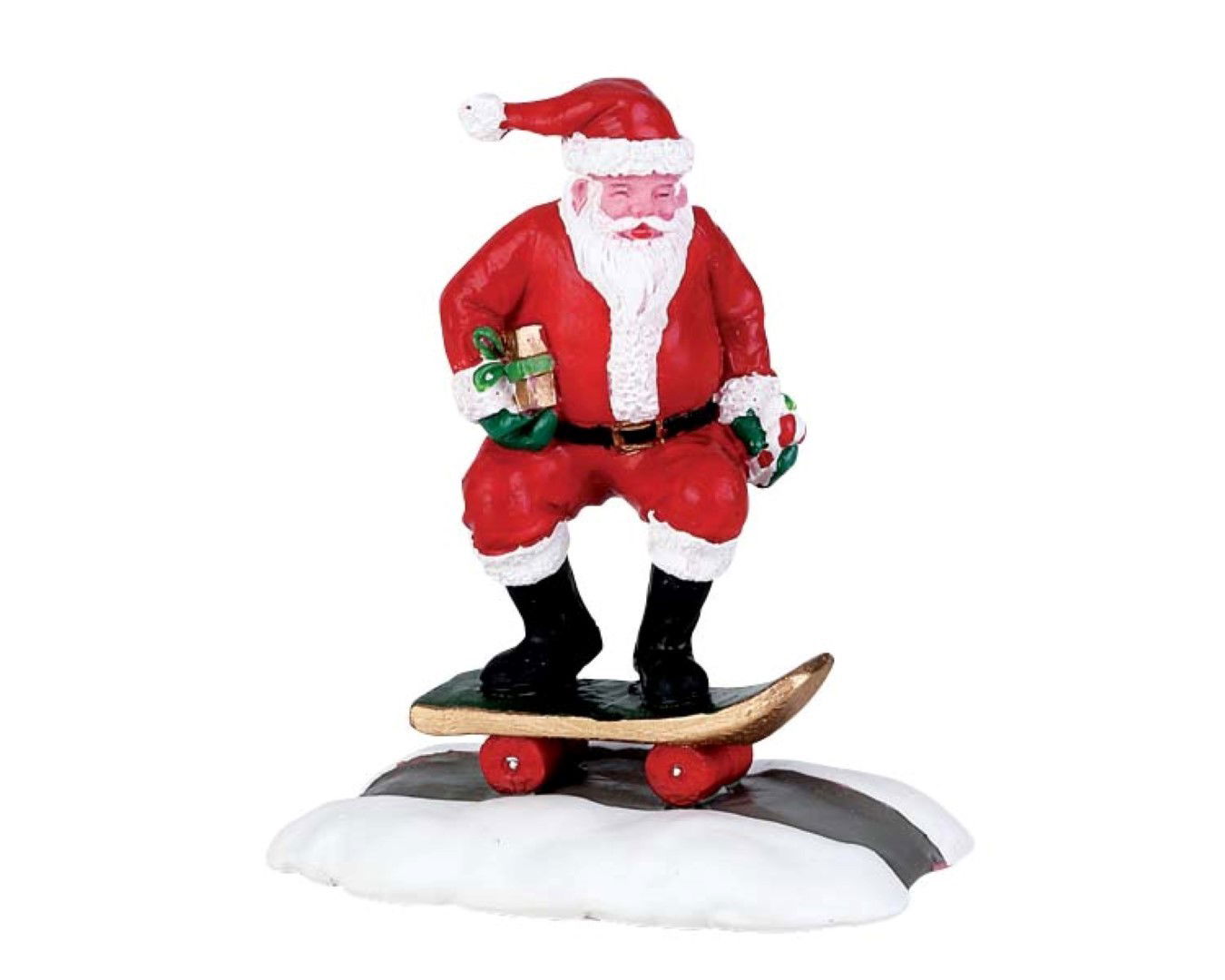 Lemax Skateboard santa - 