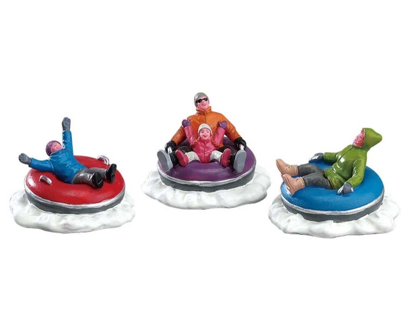Weihnachtsfigur Tubing family set of 3