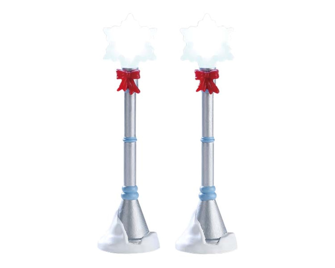 Snowflake lamp post set of 2 b/o 4.5v - LEMAX