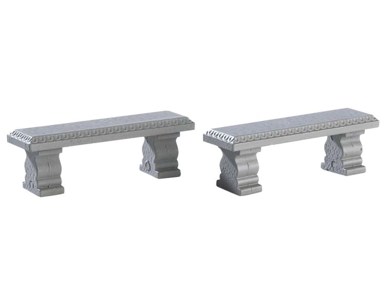Plaza bench set of 2 - LEMAX
