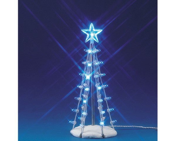 Kerstfiguur Lighted silhouette tree (blue) m LEMAX - Lemax
