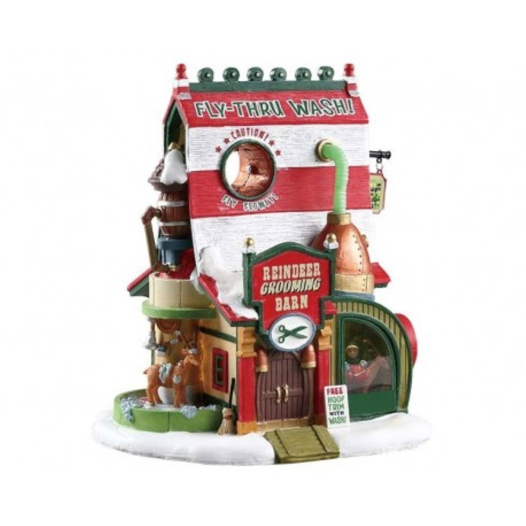 Lemax Reindeer grooming barn b/o (4.5v) - 