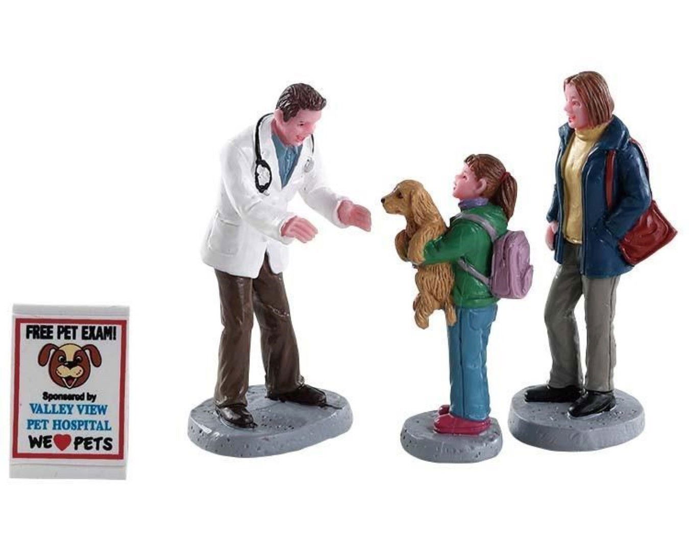 Charley the vet set of 4 - LEMAX