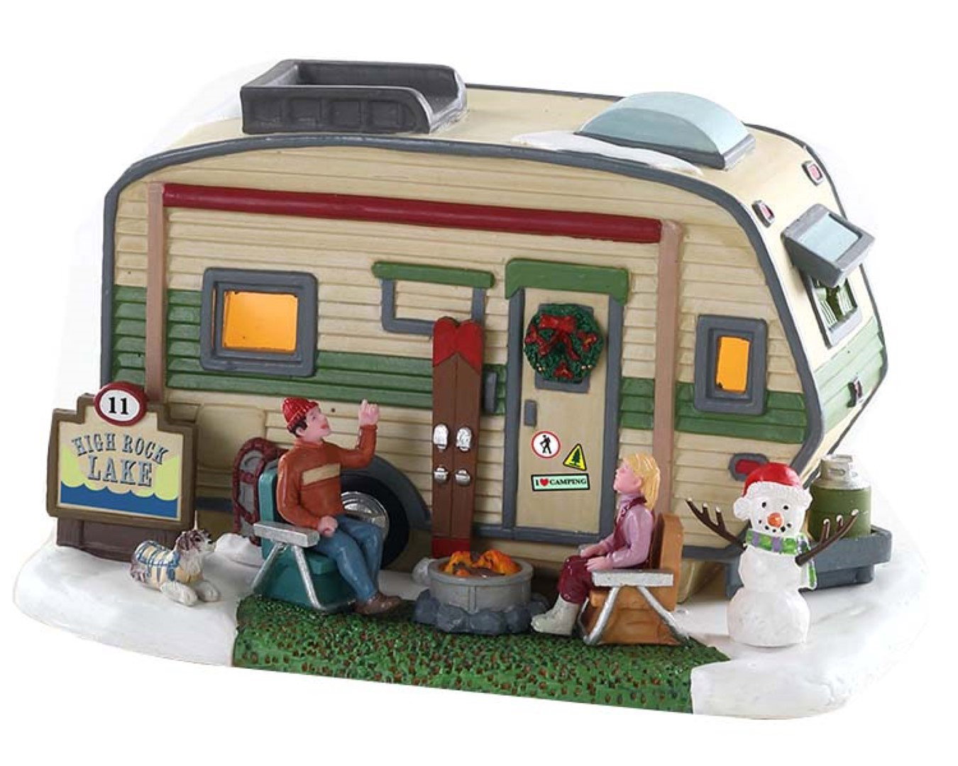 Kerstfiguur High rock lake trailer b/o led LEMAX - Lemax