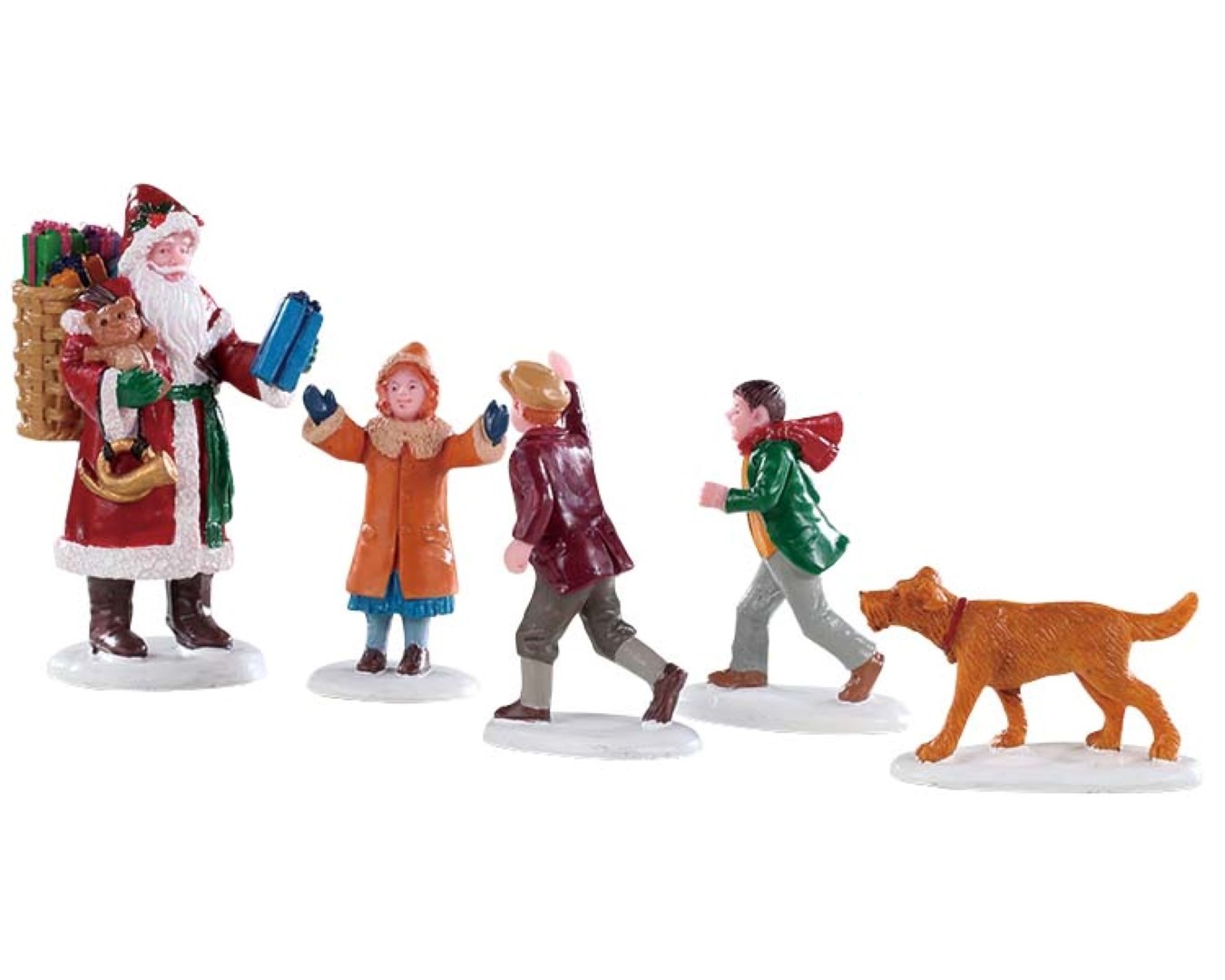 Kerstfiguur Papa christmas set of 5 LEMAX - Lemax
