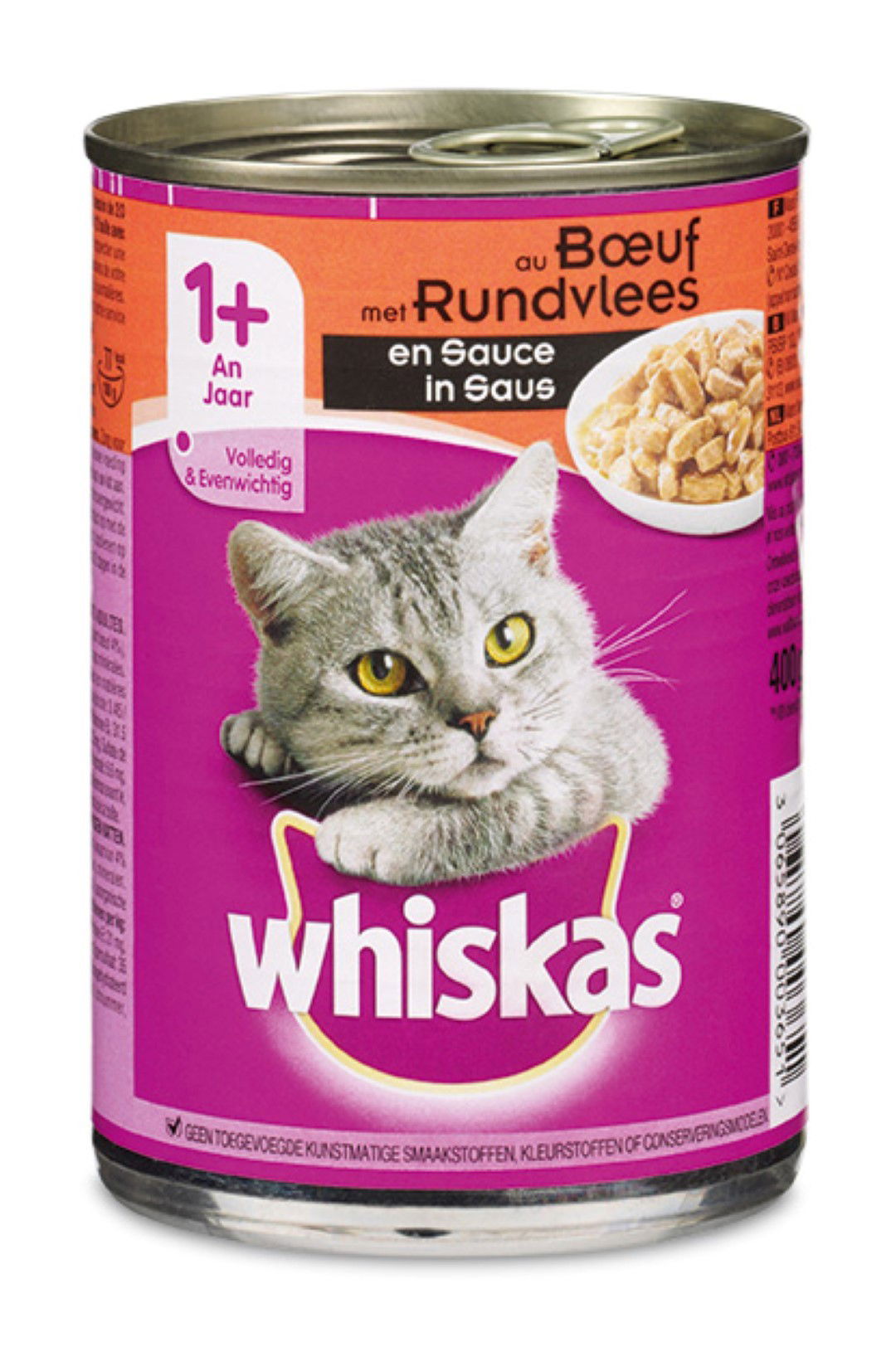 5 stuks! Blik Saus met Rund 400 g Whiskas