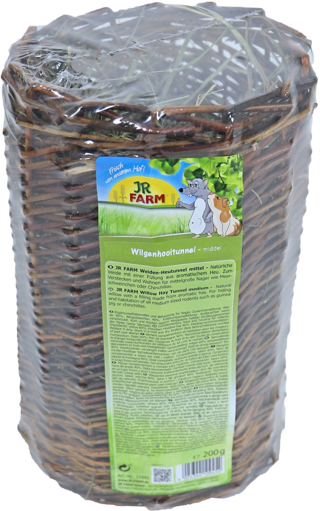 JR Farm knaagdier wilgen hooitunnel middel 200 gram 10945 Gebr. de Boon