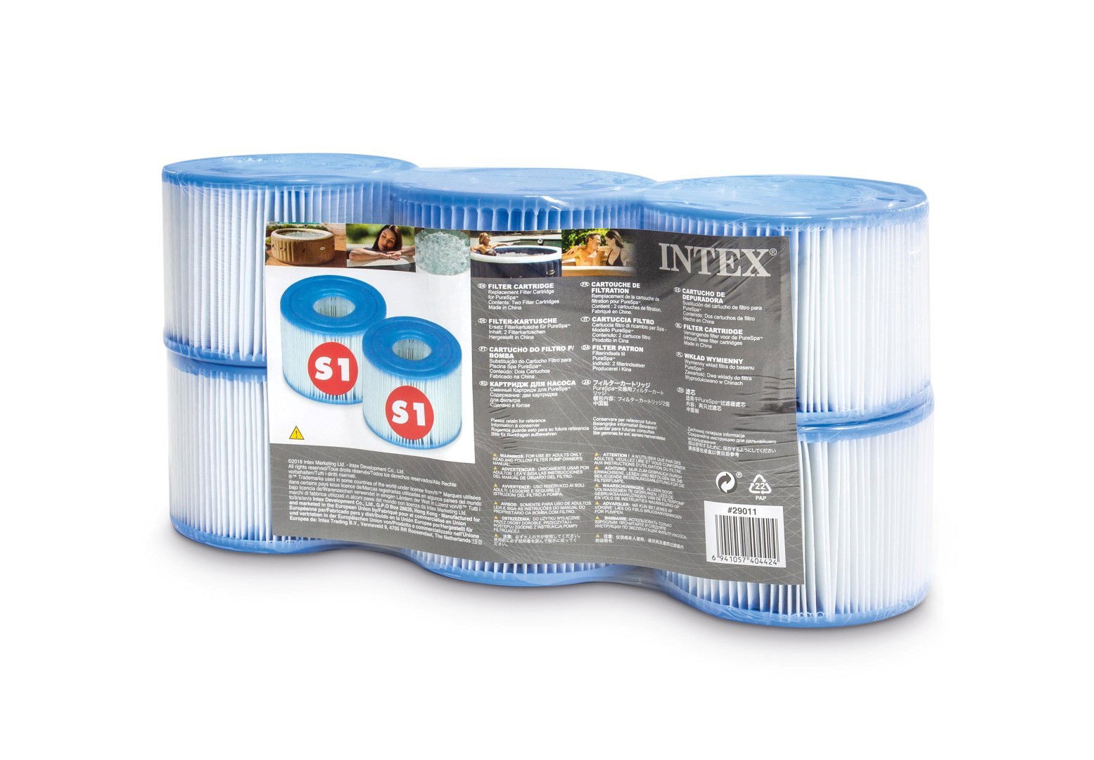 Filter Cartridge S1 Six Pack Shrink Wrap w/ Litho - Intex