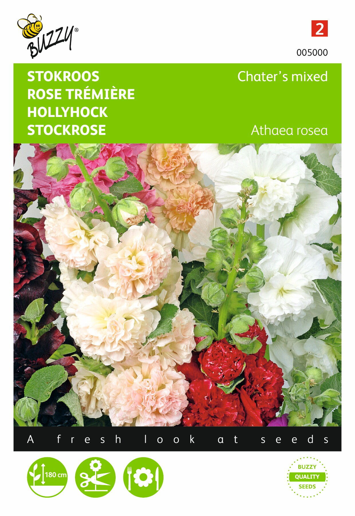 Samen Althaea (Alcea) Stockrose gefüllte Blüte