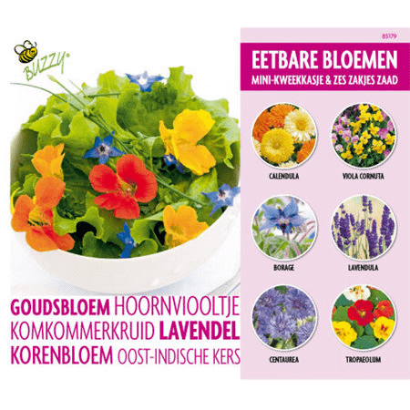 Complete kweekset eetbare bloemen Tuinplus - Tuinplus