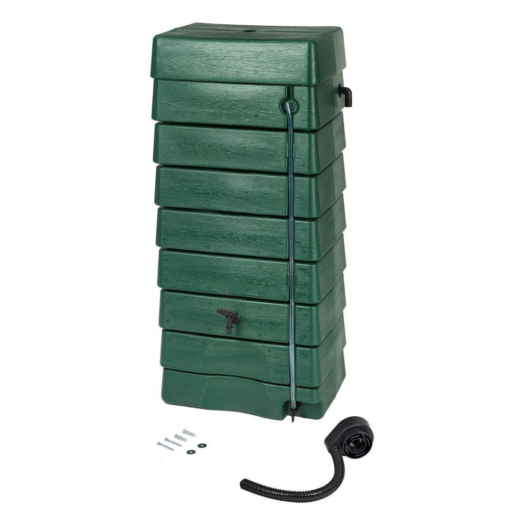 Regenton tank kunststof groen 276 liter h135 x 60 x 40 cm Nature