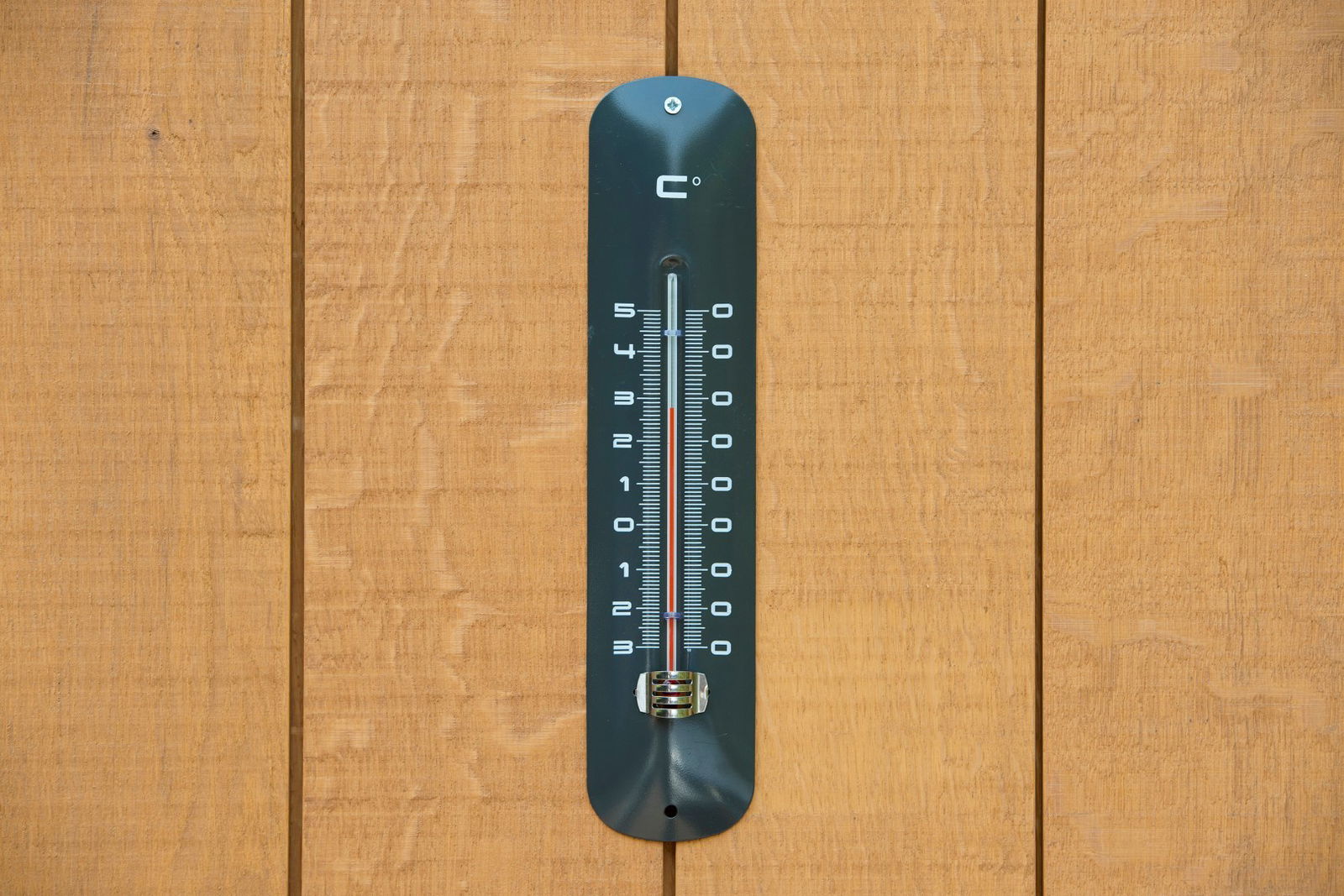 Muurthermometer metaal antraciet 30x6,5x1 cm Nature