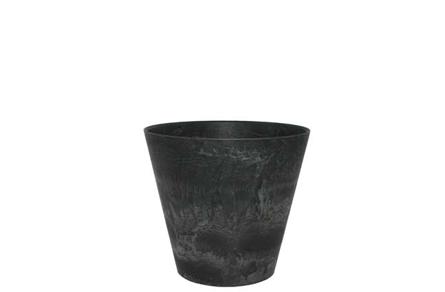 Bloempot Pot Claire zwart 17 x 15 cm Artstone