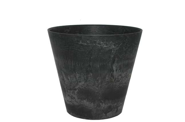 Bloempot Pot Claire zwart 32 x 29 cm Artstone