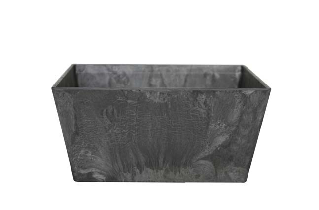 Bloempot Bowl Ella zwart 30 x 14 cm Artstone