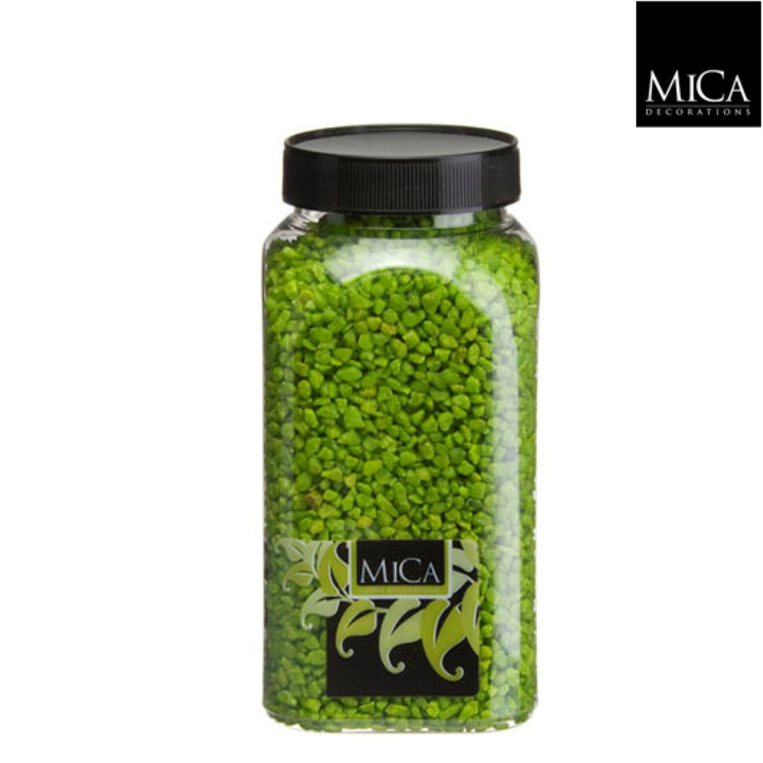 Gravel groen fles 1 kilogram Mica Decorations