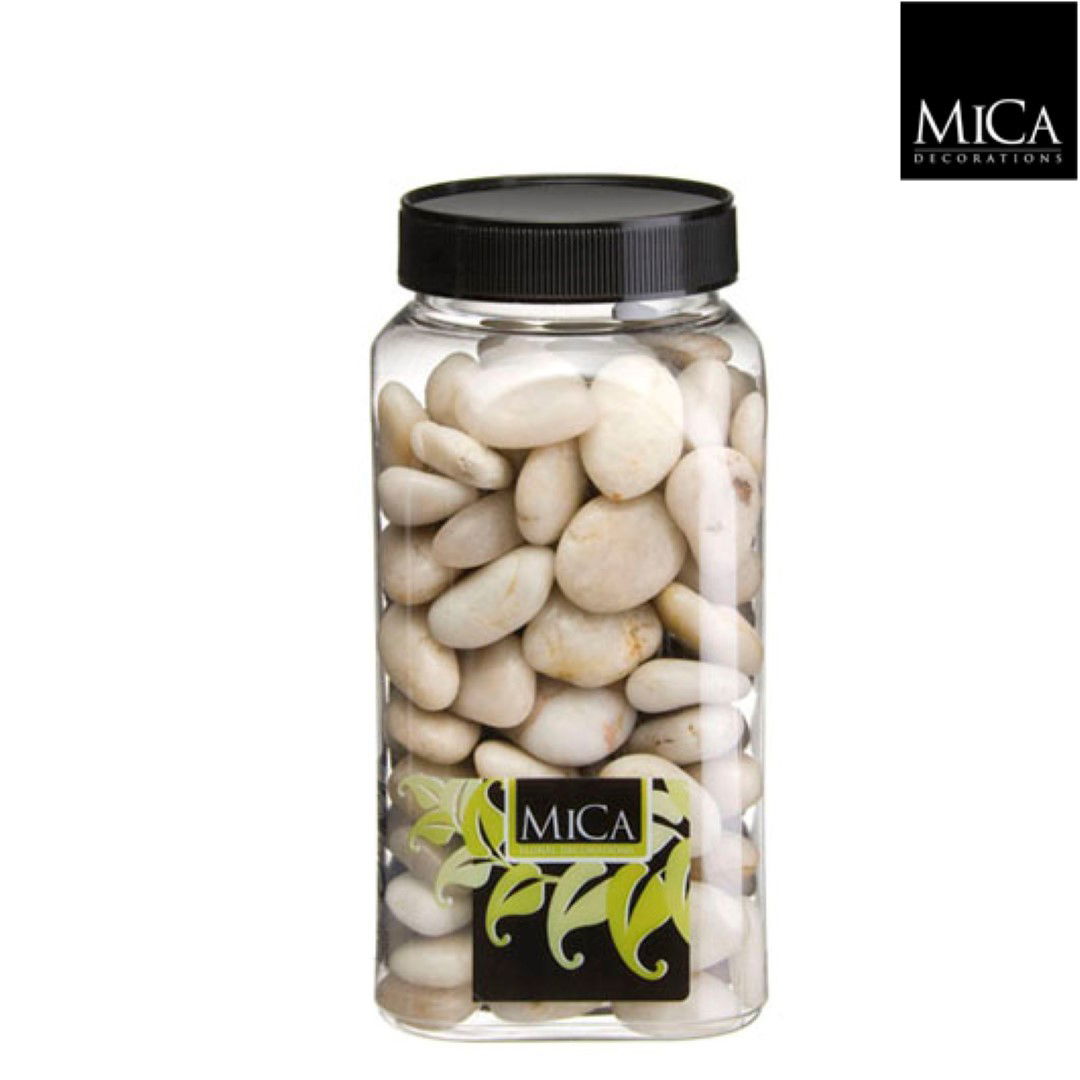 Stenen beige fles 1 kilogram mini Mica Decorations