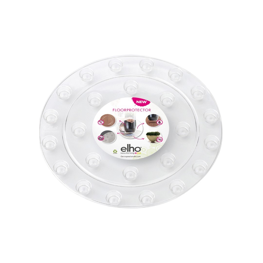 Floorprotector rond 18 cm transparant elho - Elho