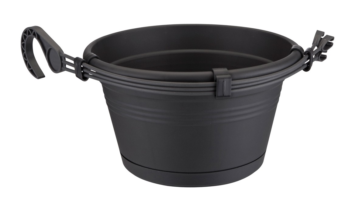 Bloempot Green basics hangschaal 28 cm living black elho - Elho