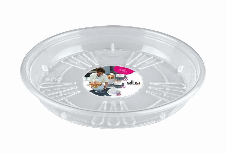 Uni-schotel rond 28 cm transparant elho - Elho