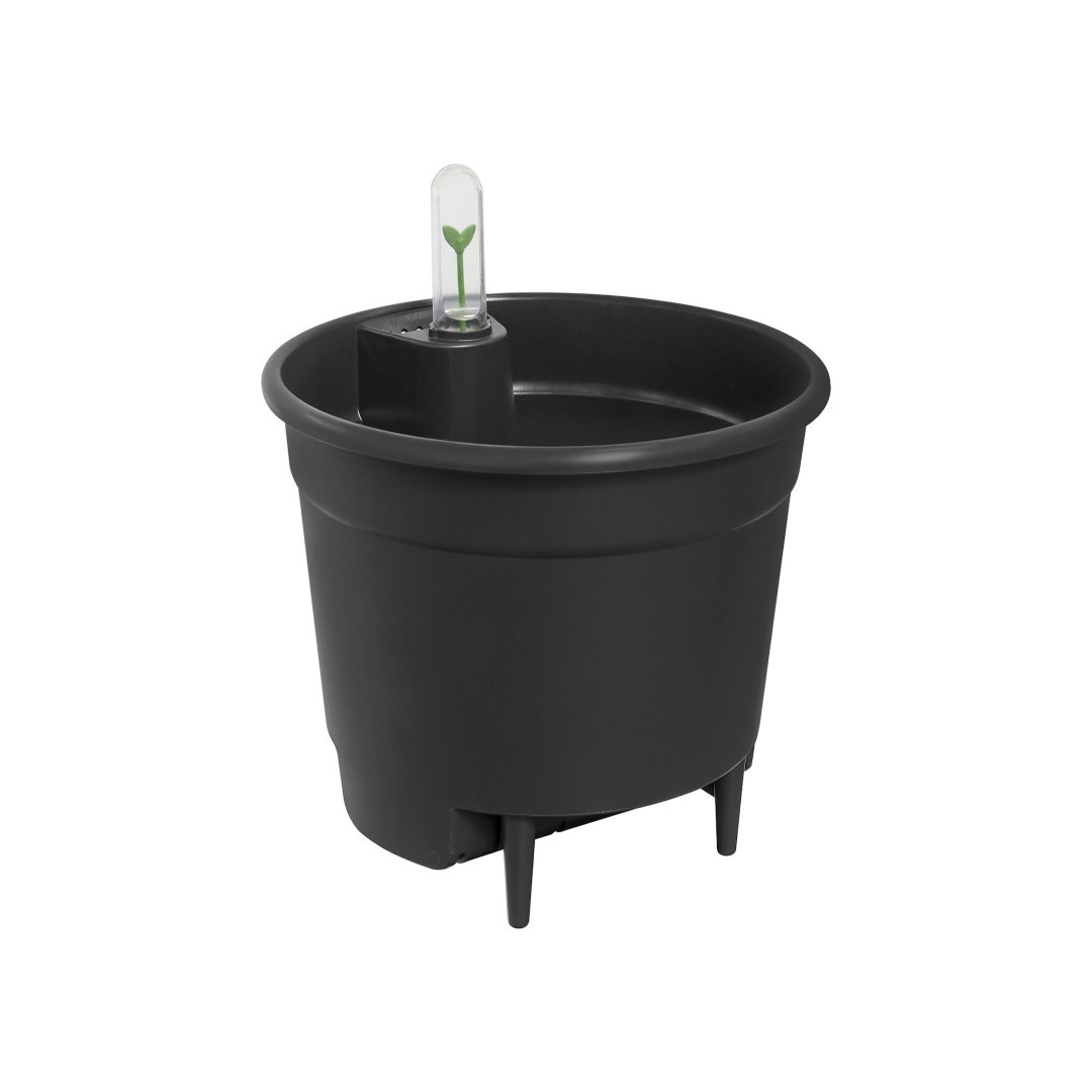 Self-watering insert 28 living black binnen l 28 x w 28 x h 25,5 cm elho - Elho