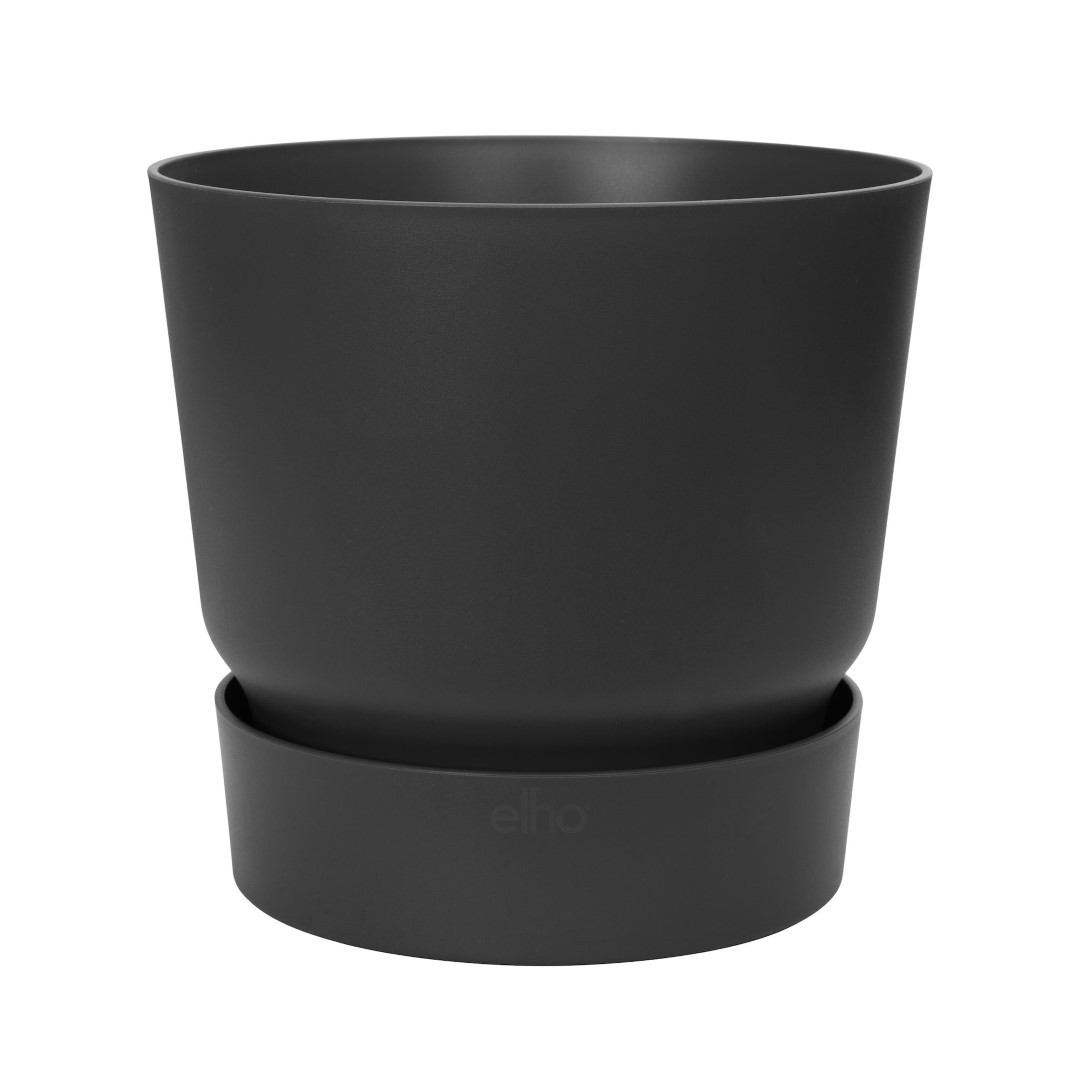 Greenville Runde 30 Blumentopf leben schwarz im Freien dia. 29,5 x H 27,8 cm