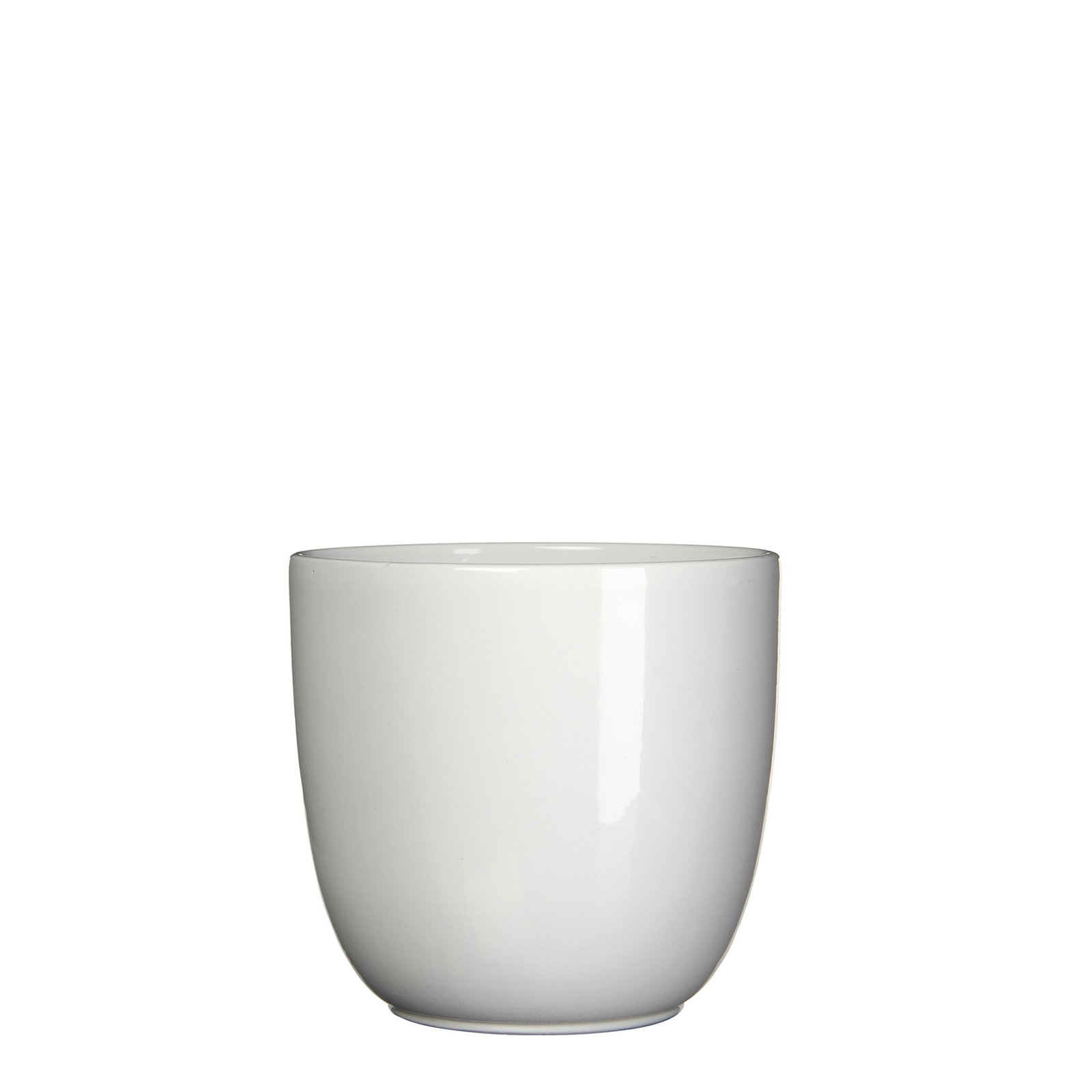 Mica decorations Bloempot Pot rond es/15 tusca 16 x 17 cm wit Mica