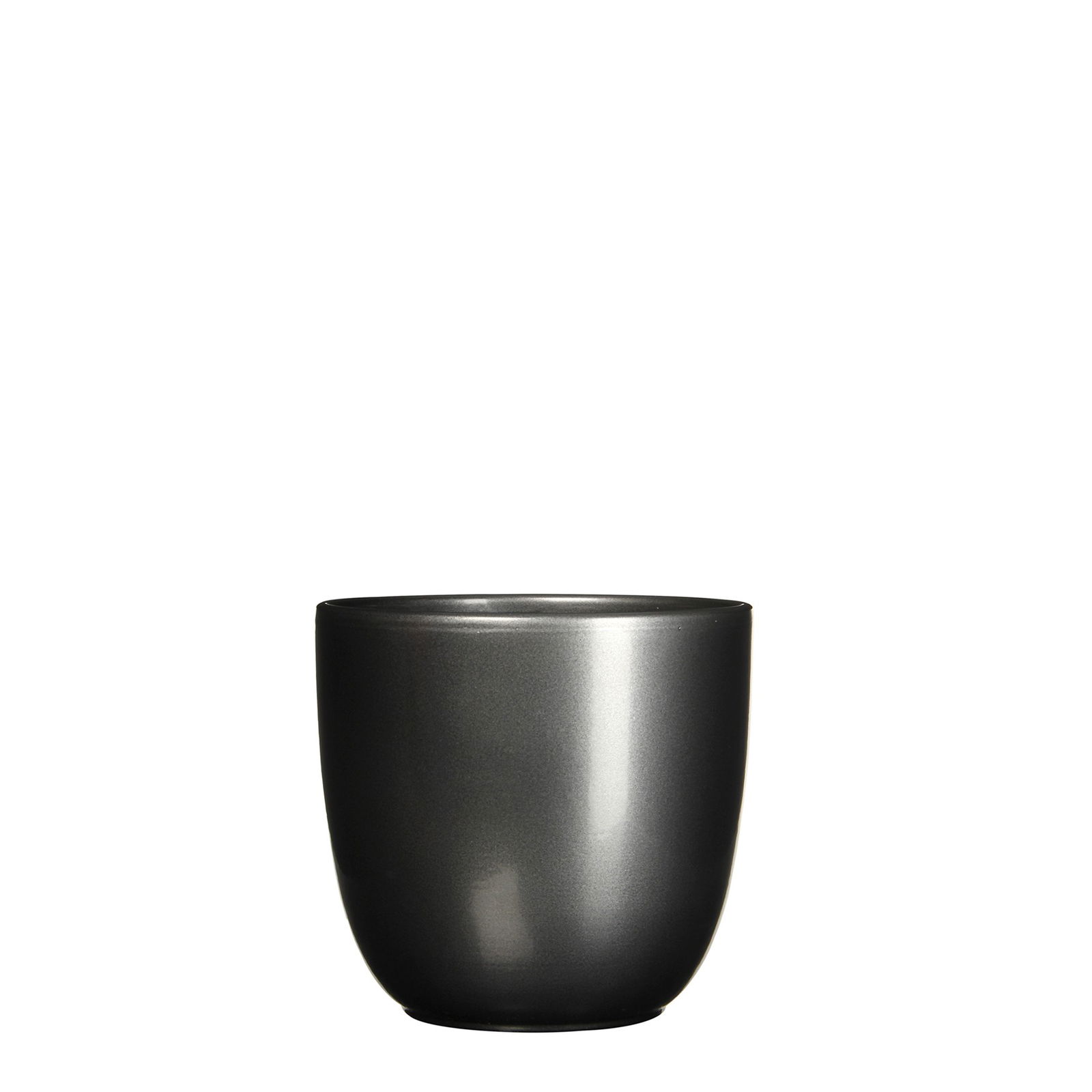 Bloempot Pot rond es 13 tusca 14 x 14.5 cm antraciet Mica Mica Decorations