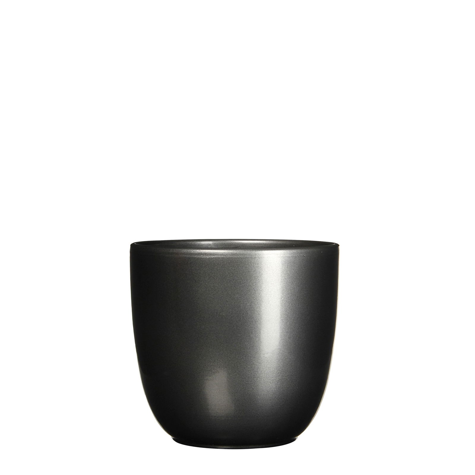 Bloempot Pot rond es 15 tusca 16 x 17 cm antraciet Mica Mica Decorations