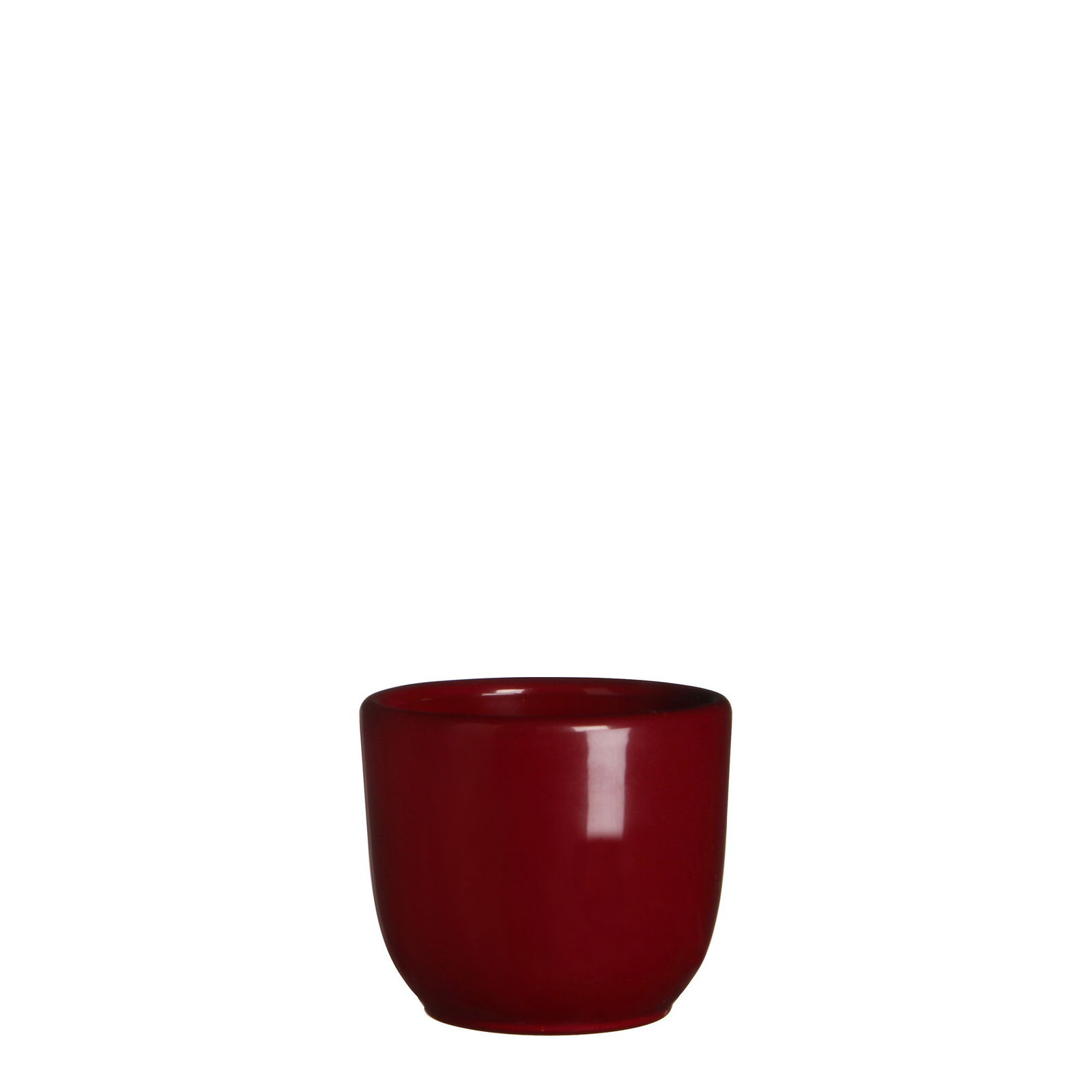 Bloempot Pot rond tusca 6.5 x 7.5 cm d.rood Mica Mica Decorations