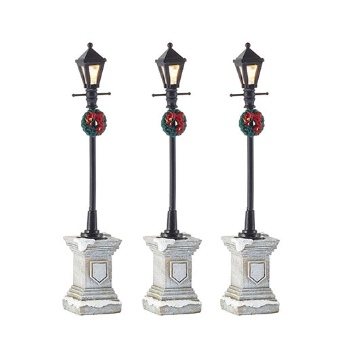 Street lantern on foot set of 3 Luville