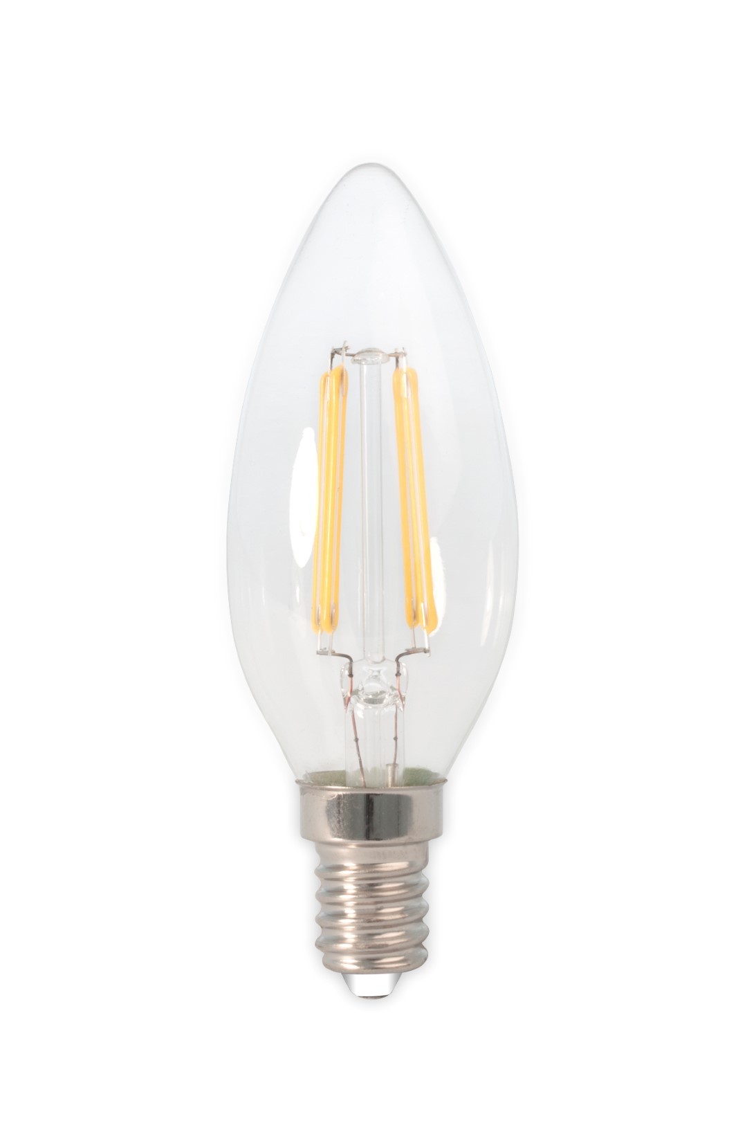 LED volglas Filament Kaarslamp 240V 3,5W 350lm E14 B35, Helder 2700K CRI80 Dimbaar Calex