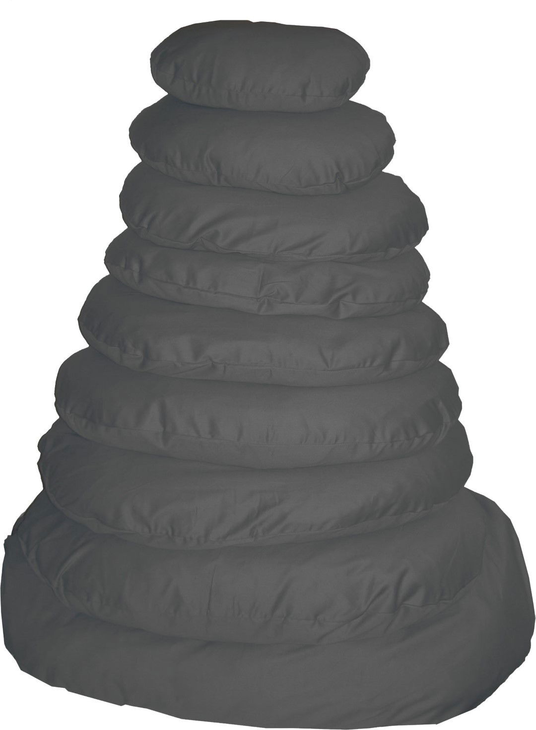 Ligkussen met rits antraciet 38 cm - Gebr de boon