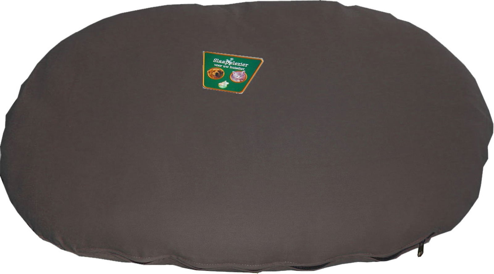 Ligkussen met rits antraciet 55 cm - Gebr de boon
