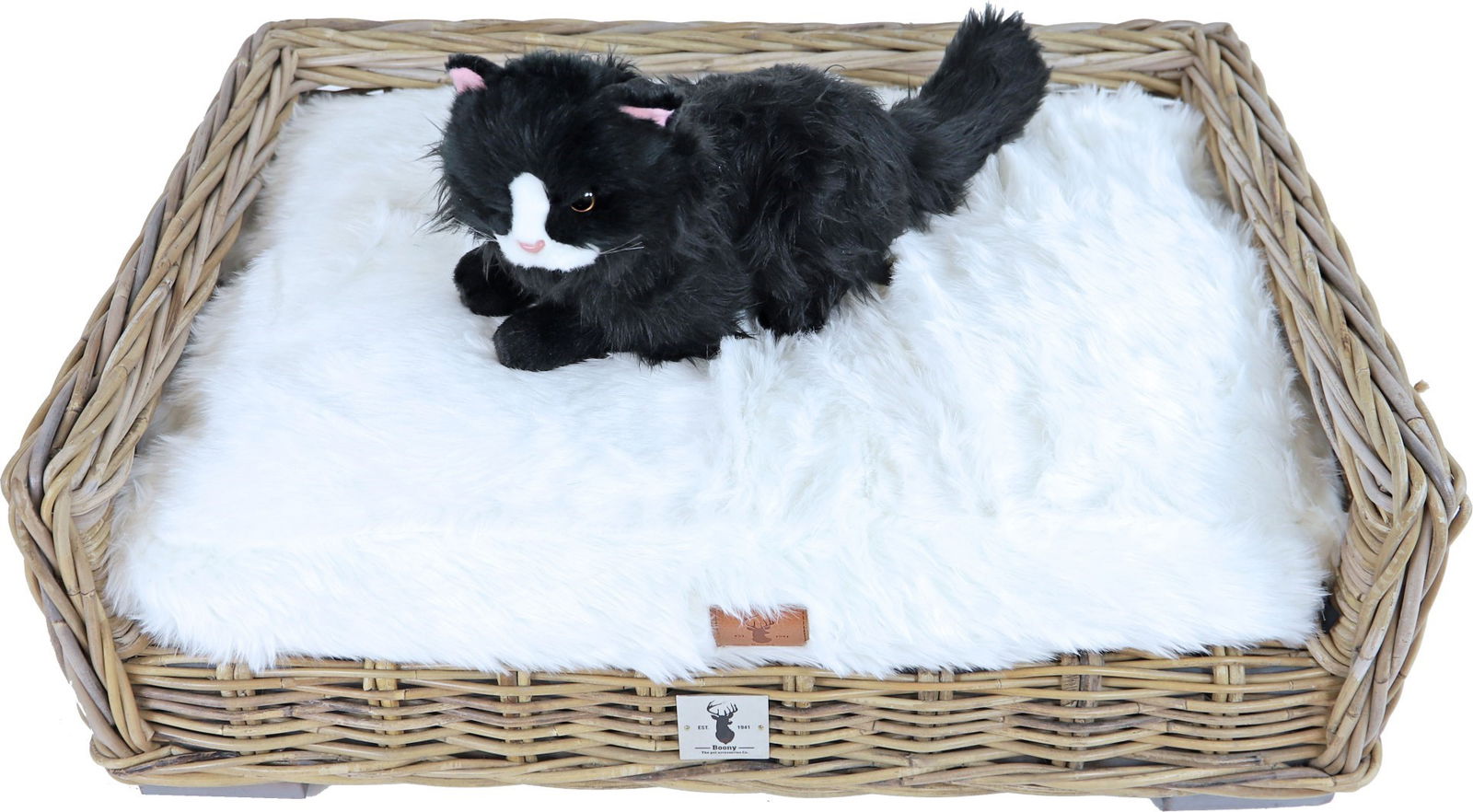 Boony Est 1941 ligkussen polar white 70x50 cm - Gebr de boon