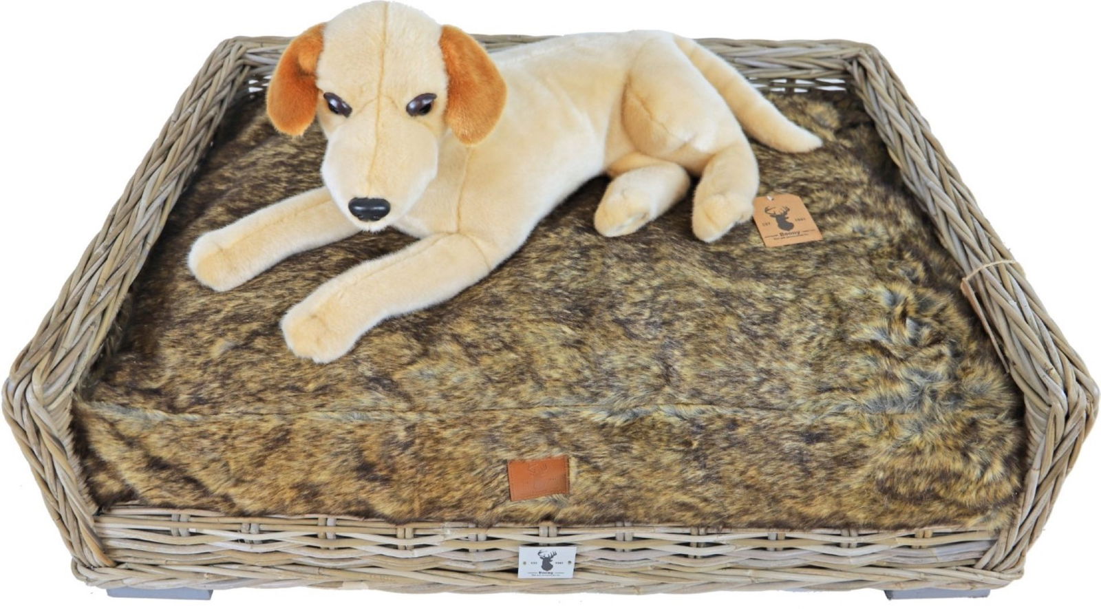 Boony Est 1941 ligkussen grizzly brown 85x60 cm - Gebr de boon
